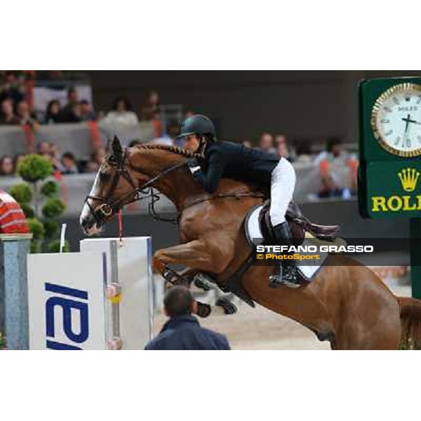 Jessica Sprunger and Palloubet d\'Halong Rolex Fei World Cup Jumping Verona Fieracavalli 2012 Verona,11th nov.2012 ph.Stefano Grasso