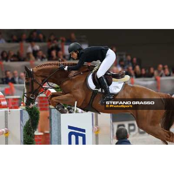 Jessica Sprunger and Palloubet d\'Halong Rolex Fei World Cup Jumping Verona Fieracavalli 2012 Verona,11th nov.2012 ph.Stefano Grasso