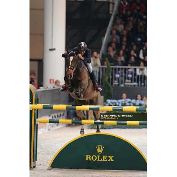 Luca Maria Moneta and Neptune Brecourt Rolex Fei World Cup Jumping Verona Fieracavalli 2012 Verona,11th nov.2012 ph.Stefano Grasso