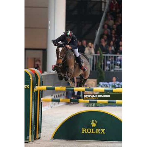 Luca Maria Moneta and Neptune Brecourt Rolex Fei World Cup Jumping Verona Fieracavalli 2012 Verona,11th nov.2012 ph.Stefano Grasso