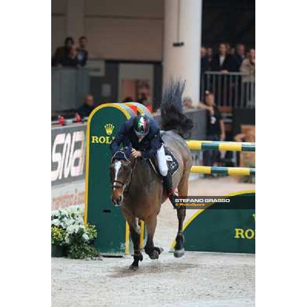 Luca Maria Moneta and Neptune Brecourt Rolex Fei World Cup Jumping Verona Fieracavalli 2012 Verona,11th nov.2012 ph.Stefano Grasso
