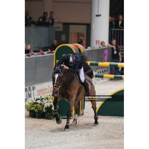 Luca Maria Moneta and Neptune Brecourt Rolex Fei World Cup Jumping Verona Fieracavalli 2012 Verona,11th nov.2012 ph.Stefano Grasso
