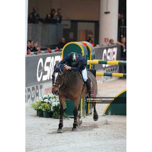 Luca Maria Moneta and Neptune Brecourt Rolex Fei World Cup Jumping Verona Fieracavalli 2012 Verona,11th nov.2012 ph.Stefano Grasso
