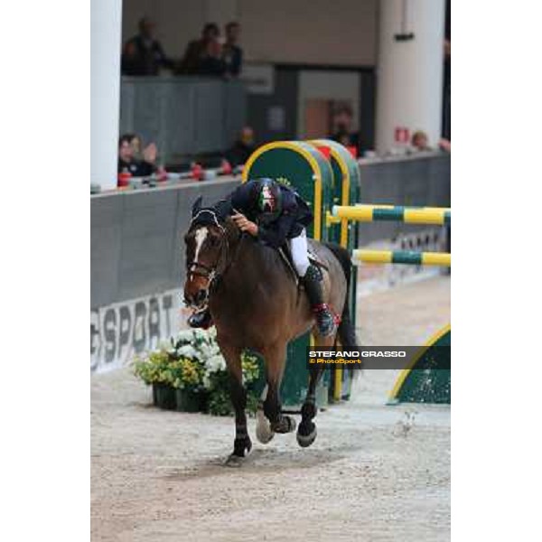 Luca Maria Moneta and Neptune Brecourt Rolex Fei World Cup Jumping Verona Fieracavalli 2012 Verona,11th nov.2012 ph.Stefano Grasso