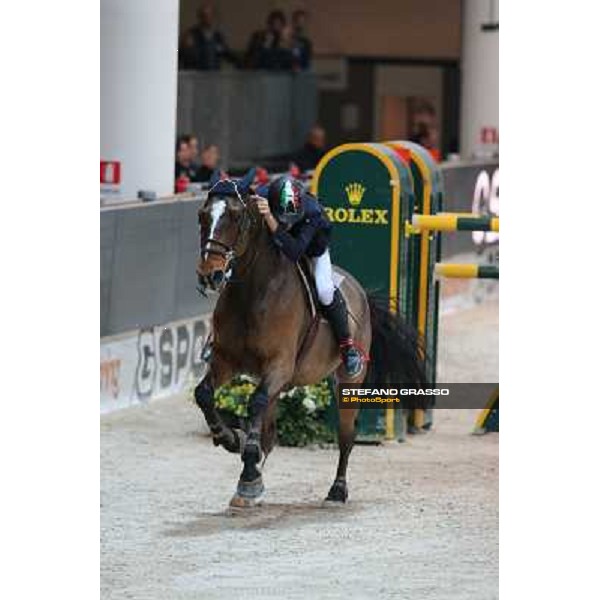 Luca Maria Moneta and Neptune Brecourt Rolex Fei World Cup Jumping Verona Fieracavalli 2012 Verona,11th nov.2012 ph.Stefano Grasso