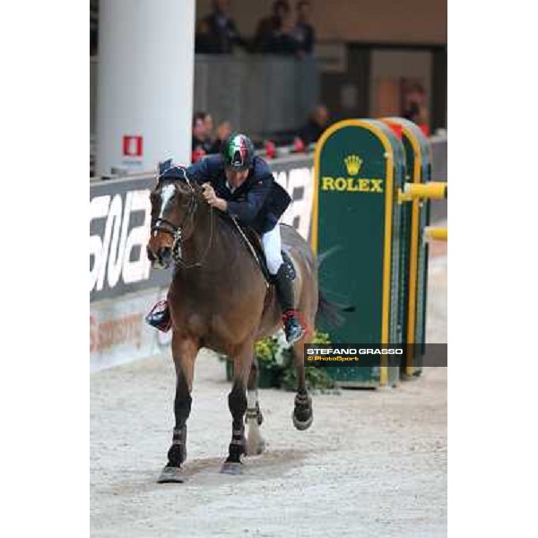 Luca Maria Moneta and Neptune Brecourt Rolex Fei World Cup Jumping Verona Fieracavalli 2012 Verona,11th nov.2012 ph.Stefano Grasso
