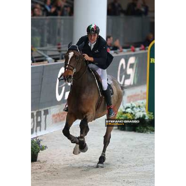 Luca Maria Moneta and Neptune Brecourt Rolex Fei World Cup Jumping Verona Fieracavalli 2012 Verona,11th nov.2012 ph.Stefano Grasso
