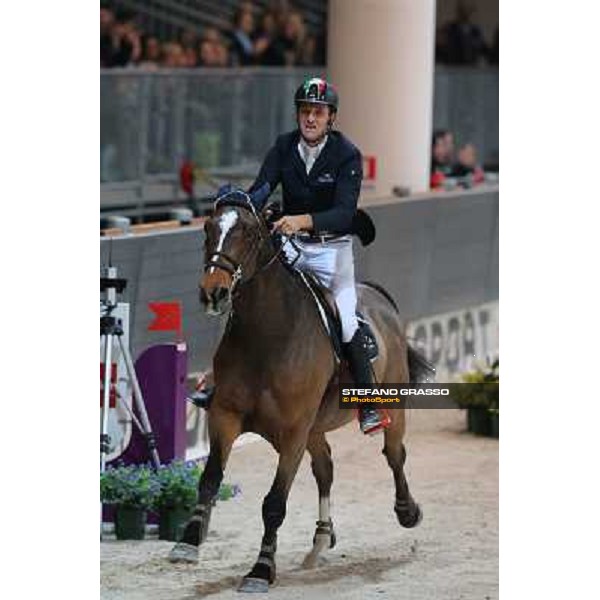 Luca Maria Moneta and Neptune Brecourt Rolex Fei World Cup Jumping Verona Fieracavalli 2012 Verona,11th nov.2012 ph.Stefano Grasso