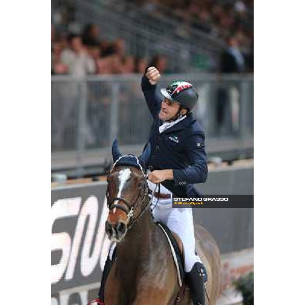Luca Maria Moneta and Neptune Brecourt Rolex Fei World Cup Jumping Verona Fieracavalli 2012 Verona,11th nov.2012 ph.Stefano Grasso
