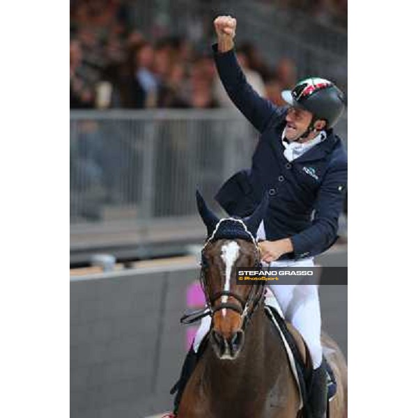 Luca Maria Moneta and Neptune Brecourt Rolex Fei World Cup Jumping Verona Fieracavalli 2012 Verona,11th nov.2012 ph.Stefano Grasso