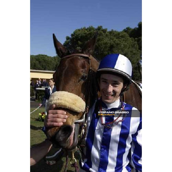 Clajudio Colombi with Landinium winners of Premio Regione Toscana San Rossore racetrack Pisa, 28th march 2005 ph. Stefano Grasso