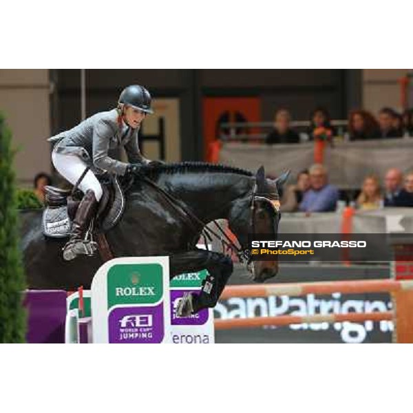 Meredith Michaels-Beerbaum and Bella Donna 66 Rolex Fei World Cup Jumping Verona Fieracavalli 2012 Verona,11th nov.2012 ph.Stefano Grasso