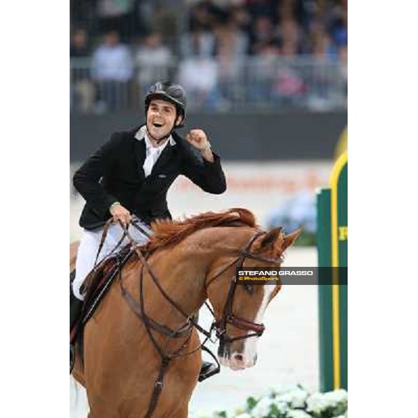 Sergio Alvarez Moya and Zipper win the Rolex Fei World Cup Jumping Verona Fieracavalli 2012 Verona,11th nov.2012 ph.Stefano Grasso