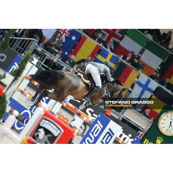 Marco Kutscher and Cash 91 Rolex Fei World Cup Jumping Verona Fieracavalli 2012 Verona,11th nov.2012 ph.Stefano Grasso