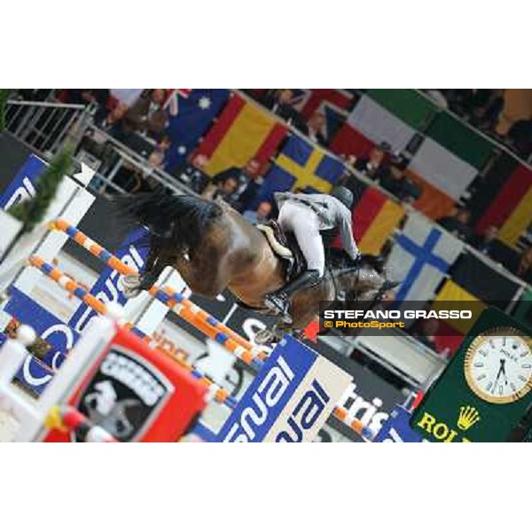 Marco Kutscher and Cash 91 Rolex Fei World Cup Jumping Verona Fieracavalli 2012 Verona,11th nov.2012 ph.Stefano Grasso