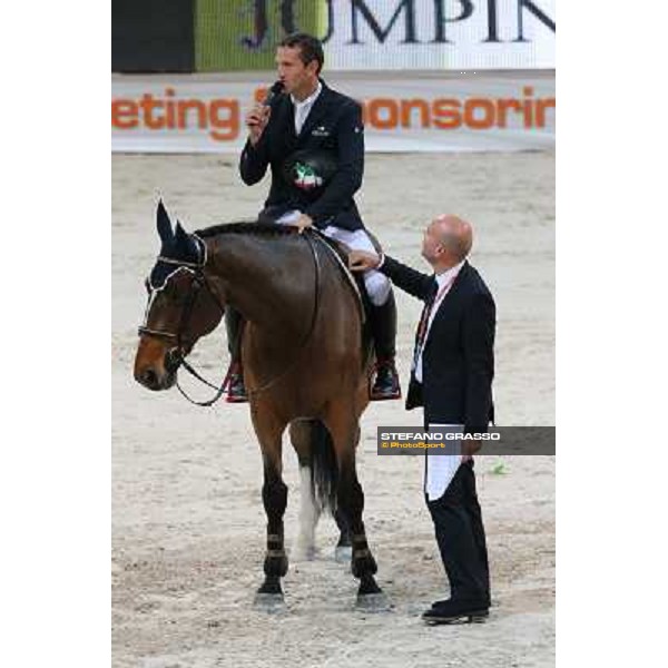 Luca Maria Moneta and Carletto Rotunno Rolex Fei World Cup Jumping Verona Fieracavalli 2012 Verona,11th nov.2012 ph.Stefano Grasso
