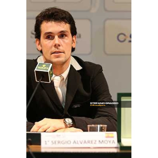 Press conference - Sergio Alvarez Moya Rolex Fei World Cup Jumping Verona Fieracavalli 2012 Verona,11th nov.2012 ph.Stefano Grasso