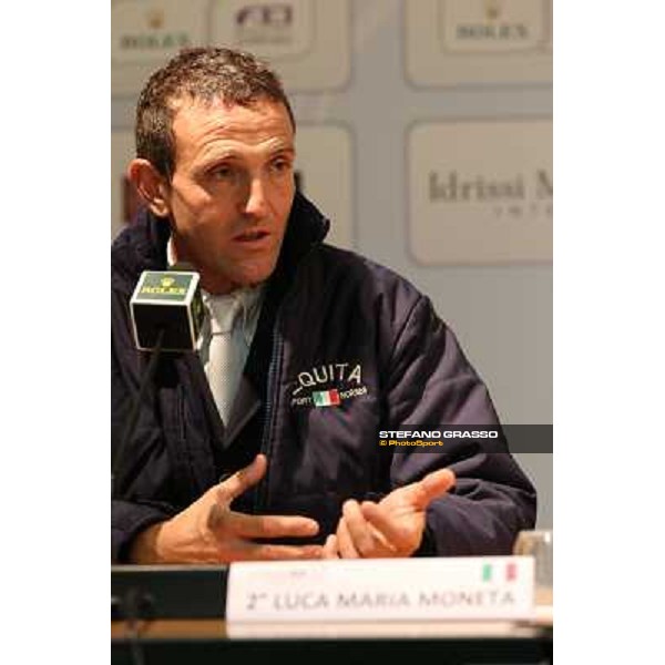 Press conference - Luca Maria Moneta Rolex Fei World Cup Jumping Verona Fieracavalli 2012 Verona,11th nov.2012 ph.Stefano Grasso