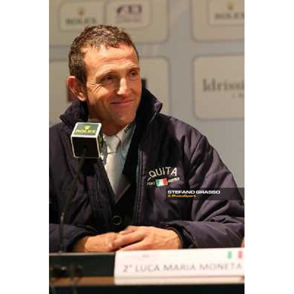 Press conference - Luca Maria Moneta Rolex Fei World Cup Jumping Verona Fieracavalli 2012 Verona,11th nov.2012 ph.Stefano Grasso