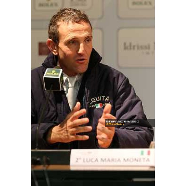 Press conference - Luca Maria Moneta Rolex Fei World Cup Jumping Verona Fieracavalli 2012 Verona,11th nov.2012 ph.Stefano Grasso