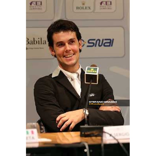 Press conference - Sergio Alvarez Moya Rolex Fei World Cup Jumping Verona Fieracavalli 2012 Verona,11th nov.2012 ph.Stefano Grasso