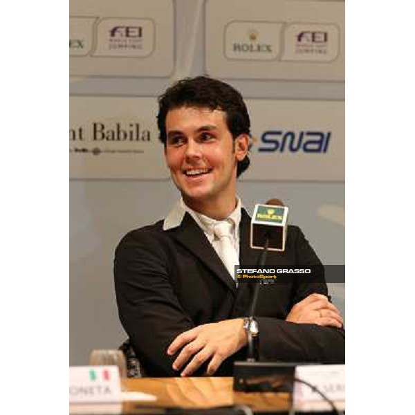 Press conference - Sergio Alvarez Moya Rolex Fei World Cup Jumping Verona Fieracavalli 2012 Verona,11th nov.2012 ph.Stefano Grasso