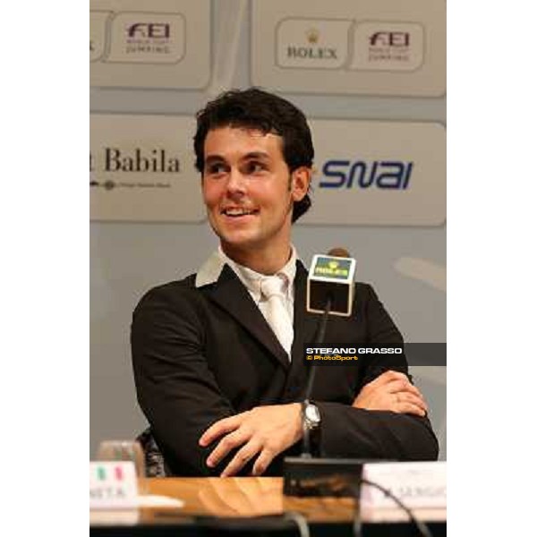 Press conference - Sergio Alvarez Moya Rolex Fei World Cup Jumping Verona Fieracavalli 2012 Verona,11th nov.2012 ph.Stefano Grasso