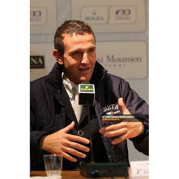 Press conference - Luca Maria Moneta Rolex Fei World Cup Jumping Verona Fieracavalli 2012 Verona,11th nov.2012 ph.Stefano Grasso