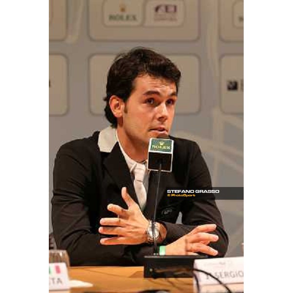 Press conference - Sergio Alvarez Moya Rolex Fei World Cup Jumping Verona Fieracavalli 2012 Verona,11th nov.2012 ph.Stefano Grasso