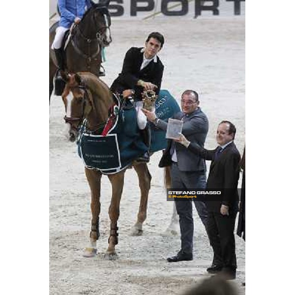 The prize giving ceremony for Sergio Alvarez Moya and Zipper Rolex Fei World Cup Jumping Verona Fieracavalli 2012 Verona,11th nov.2012 ph.Stefano Grasso