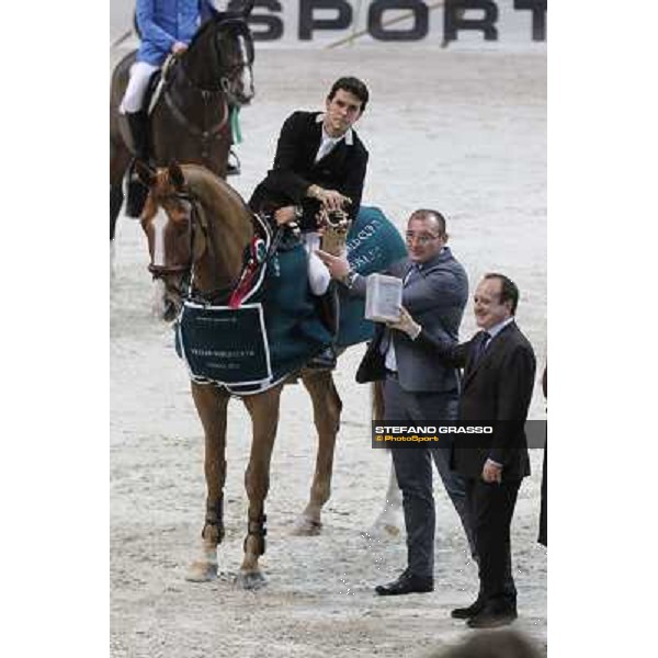 The prize giving ceremony for Sergio Alvarez Moya and Zipper Rolex Fei World Cup Jumping Verona Fieracavalli 2012 Verona,11th nov.2012 ph.Stefano Grasso