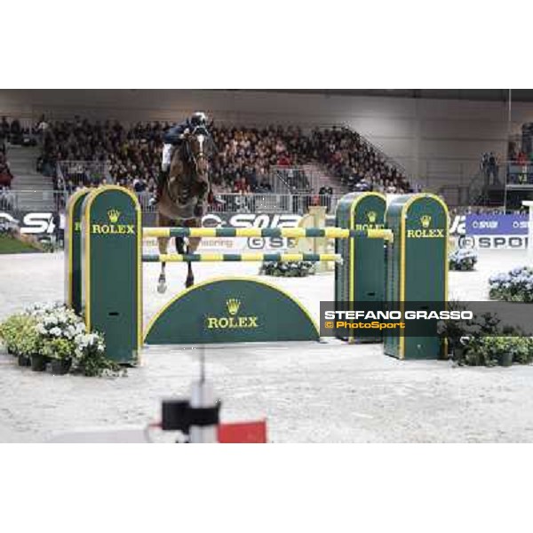 Luca Maria Moneta and Neptune Brecourt Rolex Fei World Cup Jumping Verona Fieracavalli 2012 Verona,11th nov.2012 ph.Stefano Grasso
