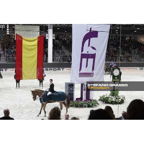 The prize giving ceremony for Sergio Alvarez Moya and Zipper Rolex Fei World Cup Jumping Verona Fieracavalli 2012 Verona,11th nov.2012 ph.Stefano Grasso