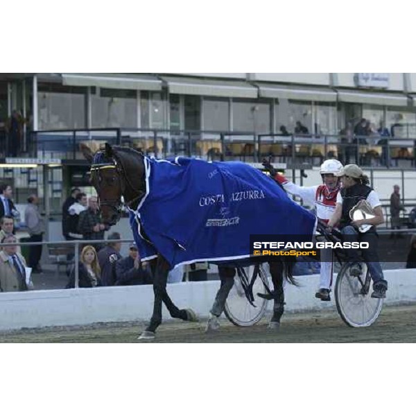 parading for Jos Verbeeck and Gigant Neo winners of Gran Premio Costa Azzurra 2005 Vinovo racetrack 4th april 2005 ph. Stefano Grasso