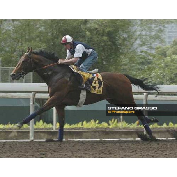 HONG-KONG. Sha Tin, 22th April 2005. \'TOUCH OF LAND\' (Bernard Mion) ph. Jean Charles Briens