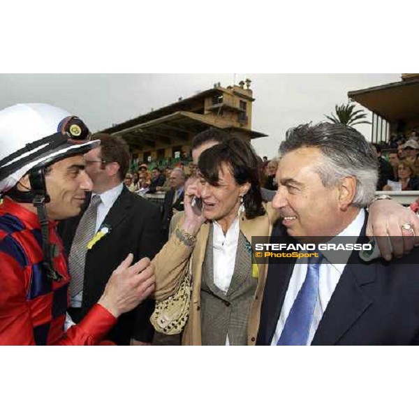 Premio Parioli Endo Botti, Priscilla Balzarini and Giuseppe Botti Rome Capannelle, 24th april 2005 ph. Stefano Grasso