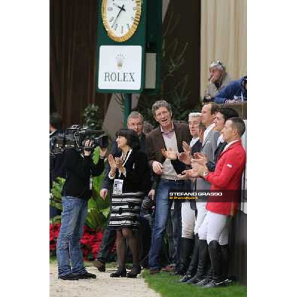 Elenora Ottaviani and Ludger Beerbaum Top 10 Rolex IJRC Geneve,7th dec.2012 ph.IJRC/StefanoGrasso