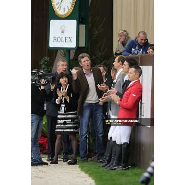 Elenora Ottaviani and Ludger Beerbaum Top 10 Rolex IJRC Geneve,7th dec.2012 ph.IJRC/StefanoGrasso