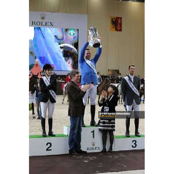 Christian Ahlmann, Edwina Tops-Alexander,Kevin Staut,Ludger Beerbaum and Eleonora Ottaviani Top 10 Rolex IJRC Geneve,7th dec.2012 ph.IJRC/StefanoGrasso