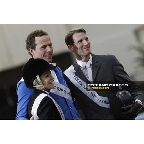 Christian Ahlmann,Edwina Tops-Alexander and Kevin Staut Top 10 Rolex IJRC Geneve,7th dec.2012 ph.IJRC/StefanoGrasso