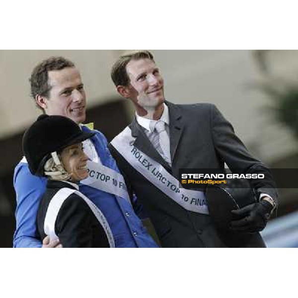 Christian Ahlmann,Edwina Tops-Alexander and Kevin Staut Top 10 Rolex IJRC Geneve,7th dec.2012 ph.IJRC/StefanoGrasso