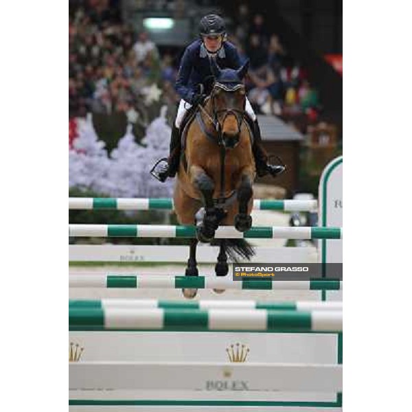 Maiju Mallat on Urleven Van de Helle Grand Prix Rolex Rolex Fei World Cup Geneve,9th dec.2012 ph.IJRC/StefanoGrasso