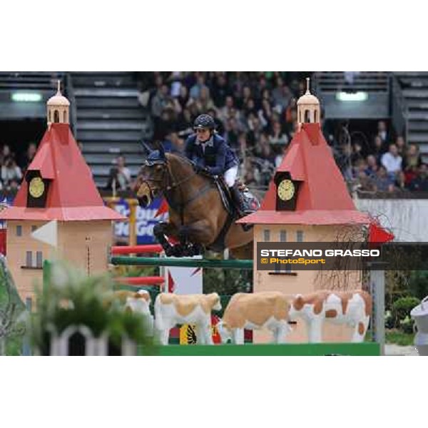 Maiju Mallat on Urleven Van de Helle Grand Prix Rolex Rolex Fei World Cup Geneve,9th dec.2012 ph.IJRC/StefanoGrasso