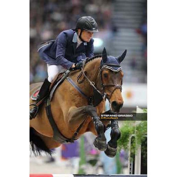 Maiju Mallat on Urleven Van de Helle Grand Prix Rolex Rolex Fei World Cup Geneve,9th dec.2012 ph.IJRC/StefanoGrasso