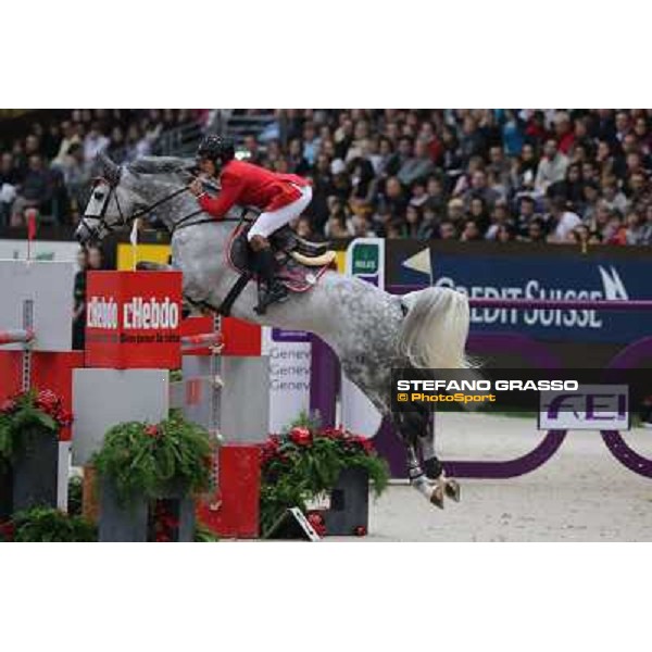 Arthur Da Silva on Luis della Caccia Grand Prix Rolex Rolex Fei World Cup Geneve,9th dec.2012 ph.IJRC/StefanoGrasso