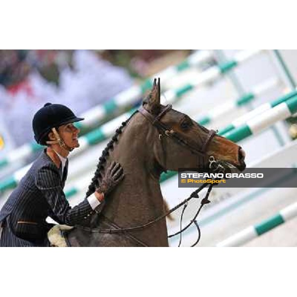 Luciana Diniz on Lennox Grand Prix Rolex Rolex Fei World Cup Geneve,9th dec.2012 ph.IJRC/StefanoGrasso