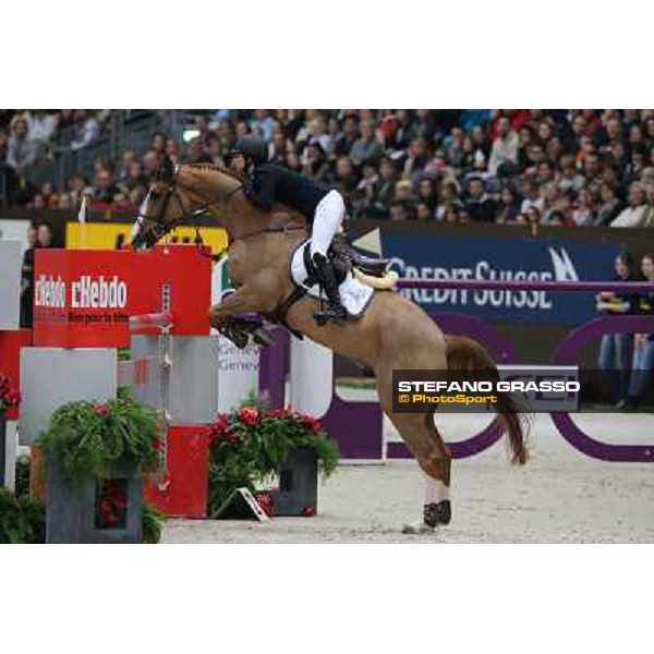 Janika Sprunger on Palloubet d\'Halong Grand Prix Rolex Rolex Fei World Cup Geneve,9th dec.2012 ph.IJRC/StefanoGrasso
