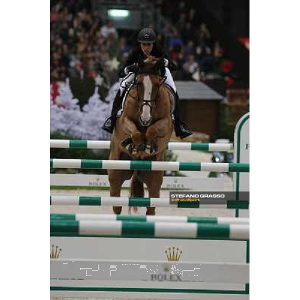 Janika Sprunger on Palloubet d\'Halong Grand Prix Rolex Rolex Fei World Cup Geneve,9th dec.2012 ph.IJRC/StefanoGrasso