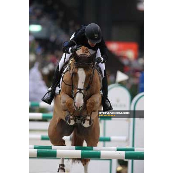 Janika Sprunger on Palloubet d\'Halong Grand Prix Rolex Rolex Fei World Cup Geneve,9th dec.2012 ph.IJRC/StefanoGrasso