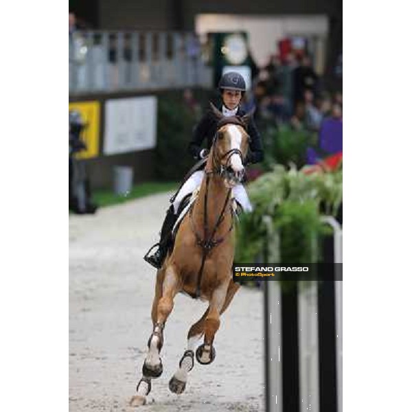 Janika Sprunger on Palloubet d\'Halong Grand Prix Rolex Rolex Fei World Cup Geneve,9th dec.2012 ph.IJRC/StefanoGrasso